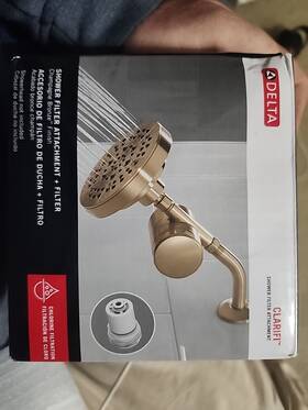 Delta 7sf100-cz Clarifi Standard Shower Filter Attachment - Champagne Bronze