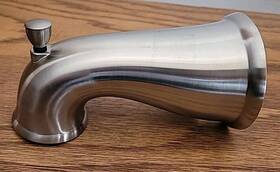 Rp47841 Delta Porter Stainless Steel Tub Spout With Pull-up Diverter