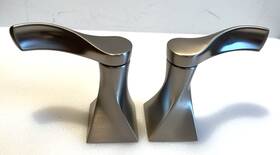 Rp84374 Delta Kahlo Centerset Bath Faucet Handles Spot Shield Brushed Finish