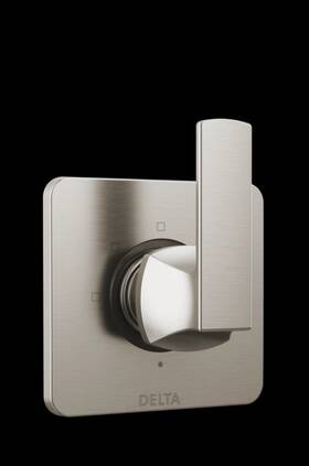 T11837-ss Delta Velum 3-setting 2-port Diverter Trim - Stainless Slight Wear