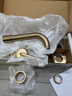 T3559lf-czwl Delta Trinsic Wall Mount Bathroom Faucet Trim - Champagne Bronze