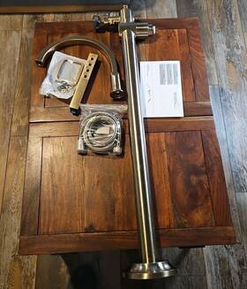 T4788-cz-pr-lhp-fl Delta Tetra Floor Mount Tub Filler Trim - Champagne Bronze