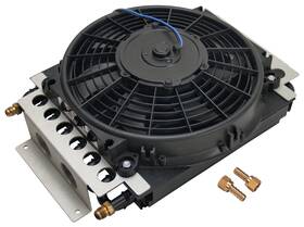 Derale 083277137006 Fluid Cooler And Fan 15-3/4 X 11-1/2 5 In Tube Type 6 An Male Inlet/outl