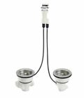 K-8816-cp Dry Dual Drain Kohler Cable Sink -8816-cp Polished Strainer Chrome