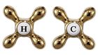 Ec2smcpb Polished Handles Brass Elizabethan Cross Classics Metal