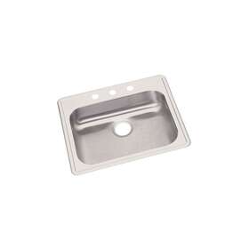 Ge125223 Elkay Dayton Stainless Steel 25 Inch X 22 5-3/8 Single Bowl Drop-in Sink -