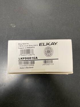 Lkpdqd1ca Elkay Quartz Perfect Drain 3.5 Inch Flange With Basket Strainer And Stopper - Caviar