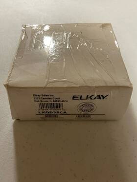Lkqd35ca Elkay 3-1/2 Inch Disposer Flange With Basket Strainer And Stopper - Caviar