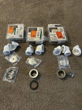224587 Everbilt Twist N Close Plumbers Pack 1-1/2 Inch White Schedule 40 Pvc Asis Read
