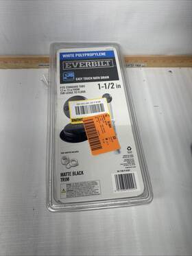 83626 Everbilt Easy Touch Pipe Bath Waste And Overflow Drain Matte Black C15