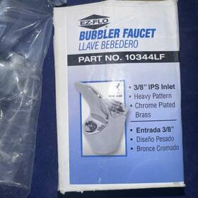 10344lf Ez-flo 091712399711 Bubbler Faucet 3/8 Inch Ips Inlet Drinking Fountain Open Box