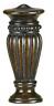 Fa-5002c Cal Lighting Traditional Classic Resin Fluted Urn Brown 020193049228