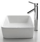 C-kcv-121-1002ch Faucet Id White 796363 Sheven Ceramic Rectangular Sink