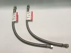 B6f16 - Faucet Pack Steel " 2 3 8 Braided Stainless Fluidmaster Connector