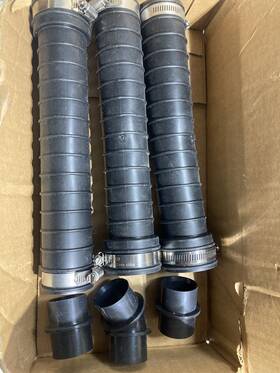 Fernco 018578050082 Qwikflex 36 Inch Flexible Pipe Coupling Connector Offset Kit 1-1/4 To 1-1/2 Dwv