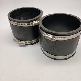 P1056-44 Fernco 1056-44 - 4 Inch X Flexible Pipe Connector Coupling 2 Pack
