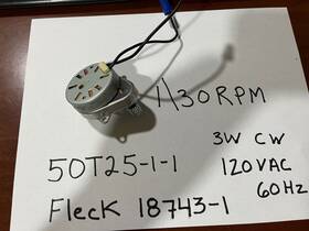 18743-1 Fleck Genuine Motor Timer # 120 Vac For Water Softner Used