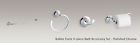 Forte 24 Hook 4pc Paper Bath Towel Ring " Bar Kohler Chrome Holder Accessory Set