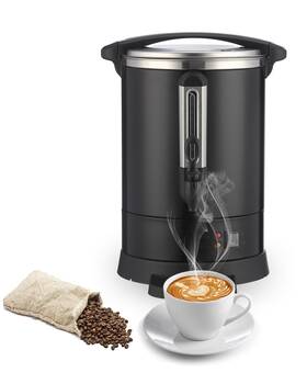 7gkfniupam6ngyhs Garveetech Commercial Coffee Maker 80 Cup Double Layer Stainless Steel Urn 12 L/