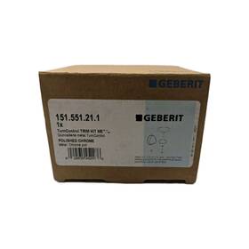 151.551.21.1 Geberit 151.551 Chrome Turncontrol Overflow Drain Trim Kit With Metal Handle