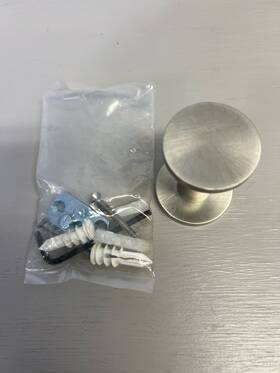 4610 Ginger 4610/sn Kubic Single Robe Hook - Satin Nickel Small Dent