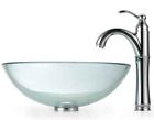 C-gv-101-12mm-1005ch Glass 796471 Faucet Id Rivera Sink Vessel Clear