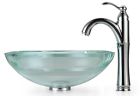 C-gv-150-19mm-1005ch Glass Faucet 34mm Sink 796495 Vessel Clear Rivera Id Edge