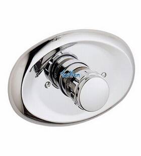 19421000 Grohe Grohtemp 1/2 Inch Thermostat Trim With Grip Ring Handle Chrome