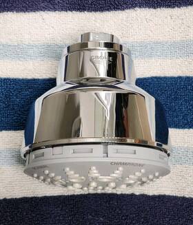 Rustic100 Grohe 27068en0 Relexa Shower Head 4 Inch - 5 Sprays 2.5 Gpm Chrome
