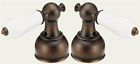 H212rb Kit Two Lever Delta White - Bronze Handle Faucet Accents Porcelain