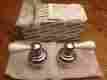 H65cw Large Lever Handles Delta Chrome White 2 Genuine Part New