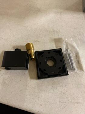 26889671 Hansgrohe Matte Black Wall Elbow And Handshower Holder - Less Hose