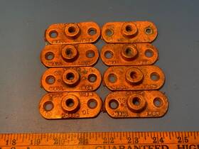 Highcraft 804595319888 Copper Rod Hanging Plates Lot Of 8