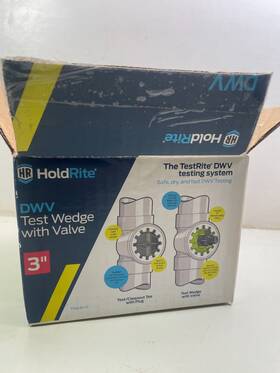 Trw3v-h Holdrite Testrite 3 Inch Dwv Test Wedge With Valve -