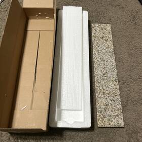 46682 Home Decorators Collection New 20.39 Inch W Granite Vanity Sidesplash In Beige