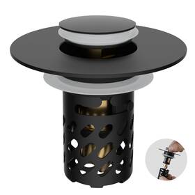 Ca201f.122520-bdsd2502-03 Ifealclear All Metal Bathroom Sink Stopper Pop Up Drain Strainer With Removable St