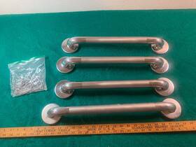 Im-12in-zfh-2p-us Imomwee Chrome Shower Grab Bar 18 Inch And 20 Lot Of 4 With Textured Grip