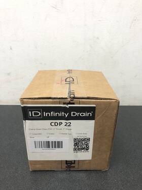 Infinity Drain Cdp-22 Cdp 22 Clamp Down Pvc 2 Inch Throat Outlet - N/a