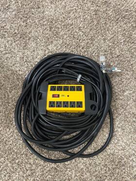 Iron Forge Cable 840013415947 10 Ft Lighted Outdoor Extension Cord - 10/3 Foot Black