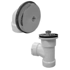 Jones Stephens 711181670844 Lift And Turn Schedule 40 Pvc 1-hole Bath Waste Overflow Tub Drain Direct