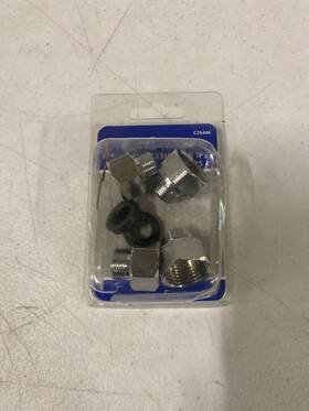 Jones Stephens C25446 1/2 In To 3/8 Stop Vlv Adpt Kit - Chrome
