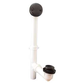 P3752wb Jones Stephens Overflow Tub Drain Full Kit 1-1/2 Inch 2-hole Pvc Tubular Bronze