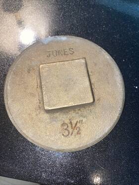 P51350 Jones Stephens 3-1/2 Inch Brass Cleanout Plug