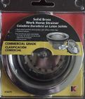 K5435 Commercial Sink Work Solid Keeney Strainer Grade Horse Brass