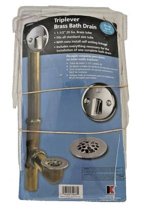 Keeney 046224700371 1-1/2 Inch 20 Gauge Brass Drain Pipes Only