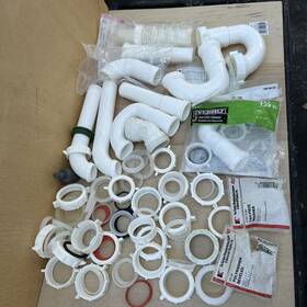 480-145 Keeney Huge Lot Of Misc Kitchen And Bathroom Sink Plumbing Parts