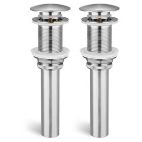 S2008d-bn-p220220915 Kes Bathroom Sink Drain Without Overflow Brushed Nickel Pop Up Vessel Vani