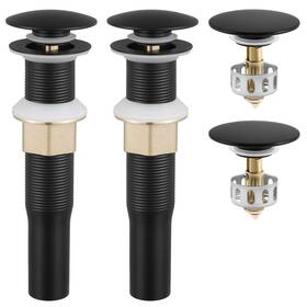 S2013dbkp220210904 Kes Black Pop Up Drain Stopper For Bathroom Sink With Hair Catcher Wi
