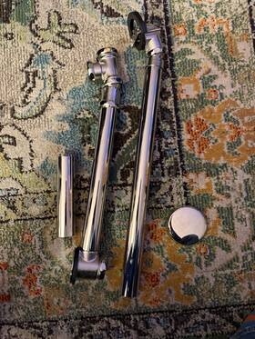 Kingston Brass 663370168611 Cc271 Vintage 1-1/2 Inch Tub Drain Kit - Nickel
