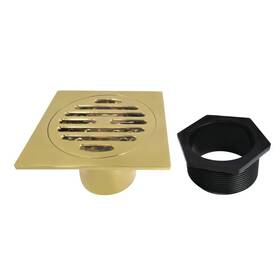 Bsf4262bb Kingston Brass Watercourse Symmetric 4 Inch Square Grid Shower Drain Brushed